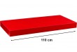 Stilista Nástěnná police Volato, 110 cm, červená