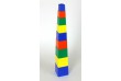 Kubus pyramida skládanka hranatá plast  9ks - 4 barvy