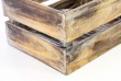 Dřevěná bedýnka VINTAGE DIVERO hnědá - 51 x 36 x 23 cm