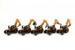 Traktor s podkopem 15 cm kov/plast, na zpětné natažení