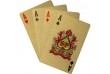 Poker karty plastové - zlaté