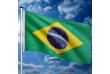 Vlajkový stožár vč. vlajky Brazílie, 650 cm