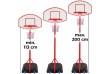 Basketbalový koš s kolečky, nastavitelný 148 - 236 cm