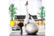 MOVIT Gymnastický míč s nožní pumpou, 85 cm, šedý