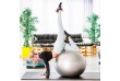 MOVIT Gymnastický míč s nožní pumpou, 85 cm, červený