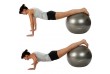 MOVIT Gymnastický míč s nožní pumpou, 55 cm, oranžový