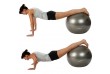 MOVIT Gymnastický míč s nožní pumpou, 55 cm, fialový