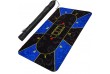 Skládací pokerová podložka, modrá/černá, 200 x 90 cm