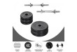 Gorilla Sports činkový set, pogumované kotouče, 20 kg