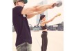 Gorilla Sports Kettlebell činka, litinová, šedá, 8 kg