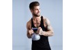 Gorilla Sports Kettlebell činka, vinylová, modrá, 12 kg