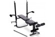Physionics Multifunkční posilovací lavice, černá, 18 kg