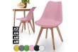 MIADOMODO Sada jídelních židlí, růžová, 2 kusy