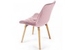 MIADOMODO Sada prošívaných jídelních židlí, růžová, 8 ks