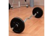 MAXXIVA Zakřivená obouruční EZ tyč 120 cm, stříbrná