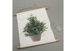 Závěsný obraz včetně LED, vánoční stromeček, 30 x 40 cm