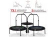 Physionics Fitness trampolína 101 cm, do 150 kg, červená