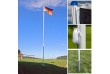 FLAGMASTER Vlajkový stožár vč. vlajky Brazílie, 650 cm