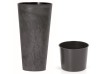Prosperplast Květináč, slim beton effect antracit, 30 cm