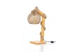 Přírodní dřevěná lampa CANATA, 50 x 24 cm