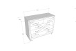 Komoda COMFORT, 80 x 100 x 40 cm, antracit, dub