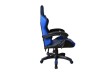 Ergonomická herní židle s polštářky, modrá