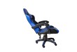 Ergonomická herní židle s polštářky, modrá