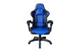 Ergonomická herní židle s polštářky, modrá
