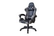 Ergonomická kancelářská židle s polštářky, černo-šedá