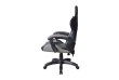 Ergonomická kancelářská židle s polštářky, černo-šedá