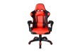 Ergonomická kancelářská židle s polštářky, černo-červená