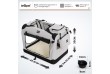 Leopet Přepravní box pro psy S, 49,5 x 34,5 x 35 cm, šedý
