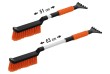 Škrabka s košťátkem, oranžová, teleskopická, 51 - 63 cm