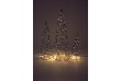 Sada kovových pyramid, 154 LED, teplá bílá