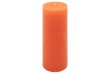 Sada rustikálních svíček, 20 cm, Ø 7,5 cm, oranžová, 2 ks