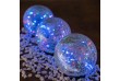 Solární osvětlení skleněná koule 25 LED, vícebarevná, 15 cm