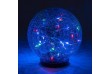 Solární osvětlení skleněná koule 25 LED, vícebarevná, 15 cm