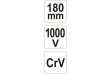 Kleště štípací boční 180mm VDE (1000V)