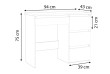 Stůl 75 x 94 x 43 cm, dub