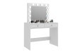 Toaletní stolek se zrcadlem BeautyFrame 12 LED, bílý