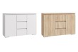 Komoda se zásuvkami, 120 cm, bílá