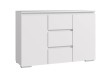 Komoda se zásuvkami, 120 cm, bílá