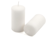 Bílá parafínová svíčka 10 cm, 20 h, 8 ks