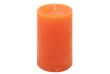 Oranžová parafínová svíčka rustikální 11,5 cm, 40 h,12 ks