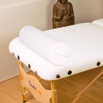 Polštář pro masážní stůl bílý 68 cm válec