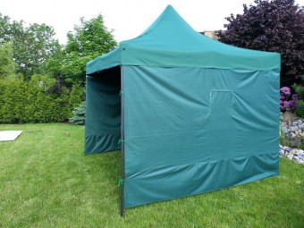 Zahradní párty stan DELUXE, boční stěny, 3 x 3 m, zelený