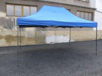 Zahradní párty stan DELUXE nůžkový, 3 x 4,5 m, modrý