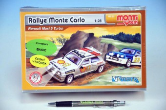 Stavebnice Monti 23 Rallye Monte Carlo v krabici 22x15x7cm