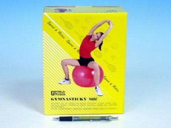 Gymnastický míč relaxační 75cm v krabici