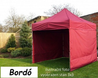 TRADGARD Zahradní párty stan PROFI STEEL 3 x 6 m, bordo